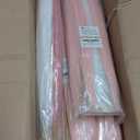 SeptCat 9 Pcs 45" Pampas Grass Tall Pink White Decor Faux Dried Fluffy Fake Long Light Pink Pompas Artificial Pompous Stems Bouquet Flower Vase Filler Home Wedding Room Wall Decoration