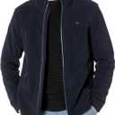 Tommy Hilfiger Men's Classic Zip Front Polar Fleece Jacket (Large, Navy)