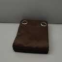 NICETOWN High End Thermal Curtains, Full Blackout Curtains 84 inches Long for Dining Room, Soundproof Window Treatment Drapes for Hall Room, Brown, 42 inches Wide Per Panel, Set of 2 Panels