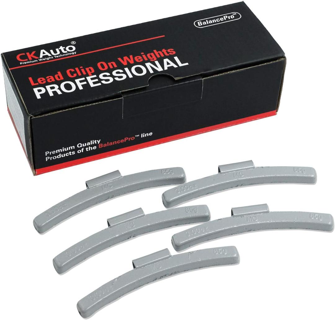 CKAuto MC-Series Coated 3.00oz Lead Clip on Wheel Weights, 20Pcs/Box