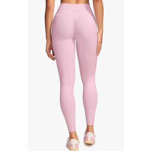 Womens High Waist No Front Seam Scrunch Butt Leggings Workouts 25 Inches V-Back Scrunch Booty Gym Yoga Pants S Pink