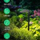 5W Low Voltage Landscape Pathway Lights with Connectors,12-24V Outdoor Path Lights, 3000K Wired Landscape Lights for Yard Garden Walkway, IP66 Waterproof12Pack