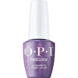 OPI GelColor LED Cure Gel Nail Polish | Pink & Purple Shades | Salon-Quality Shine, Long-Lasting Wear | Easily Soak Off Removal | Vegan & HEMA Free | 0.5 Fl Oz (Leonardos Model Color | Opaque Dark Purple Shimmer)