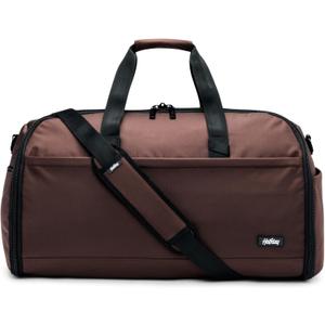 Halfday Convertible 2-in-1 Premium Garment Duffel Weekender Bag 45L | Wrinkle-Free Travel, Hanging Suit Compartment, Shoe Pockets, Trolley Sleeve. Balistic Nylon Carry-on, Port