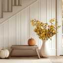 DuHouse 6 Pcs Gold Artificial Eucalyptus Stems,Faux Glitter Eucalyptus Branches for Christmas Wedding Holiday Centerpieces, Vase Filler, DIY Floral Arrangement, Home Decor