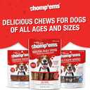 Chomp'ems Naturally Delicious Bully Sticks - Long Lasting No Hide Dog Chews - No Artificial Flavors, Colors, Or Preservatives - Protein Rich Alternative to Rawhide, 8 Oz. (EXP 05/16/26)