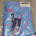 uideazone Mens Polo Shirts Short Sleeve Dry Fit 3D Print Moisture Wicking Funny Golf Shirt (Medium, Plam Blue)