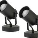 Catalina Lighting Modern Multipurpose Spotlight Desk or Wall Mount Accent Lamp, 6", Dark Bronze, Set of 2