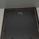 12x12 Frames Display 8x8 Photos with Mat or 12 x 12 Pictures without Mat Black Wooden Picture Wall Art for Wall Mounting(1 Pack)