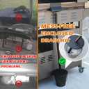Rear Grease Drainage System for Blackstone Grease Catcher Upgrade, Blackstone Grease Trap Funnel with Grease Gate, Grease Bucket W/Lid, 12 Pack Foil Bucket Liners, Blackstone Griddle Accessories