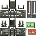 Upgraded W10546503 WPW10546503 Dishwasher Upper Rack Adjuster Replacement For Kitchenaid Dishwasher Parts Upper Rack W10418314 Dishwasher Top Rack For Kenmore Whirlpool Dishwasher Replacement Parts
