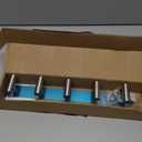 VAEHOLD Silvery Hat and Coat Wall Mount Rack - 5 Hooks for Robes, Bags, Keys, and Towels - Bathroom Towel Hanger Organizer (1 Pack)