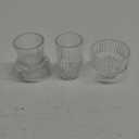 Vixdonos Glass Candlestick Holders Tealight Candle Holders for Table Centerpieces, Wedding Decor and Dinner Party (3 Pcs, Clear)