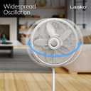 Lasko Oscillating Pedestal Fan - Lasko Fan with Adjustable Height and 3 Cooling Speeds, Portable, 18", White, 1820