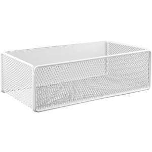 Magnetic Shelf for Washing Machine, Magnetic Basket Organizer, Magnetic Storage Bin Box Container for Fridge, Magnetic Basket Organizer for Laundry Kitchen (Large, White)