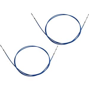 Nakkaa Marine 3300/33C Throttle Shift Control Cable Compatible with Outboard Engine Boat Motor Steering System Blue (15ft,2pcs)