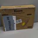 Kitsure Dish Drying Rack - Compact Dish Rack with Utensil Holder & Adjustable Water Outlet, Rust-Proof & Scratch-Resistant Drying Rack for Kitchen, 14.5" x 12.0" x 4.0", Grey (Gray)