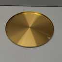 FREELOVE Gold Tray, Round Brass Serving Platter, Bar Circle Decorative Plate, Coffee Table Metal Decor Dishes, Brushed Hammered Coasters, Counter Bathroom Kitchen Dessert Cart Display Food, 11 inch