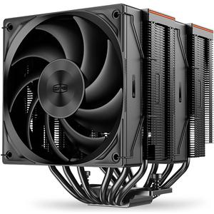 PCCOOLER CPS - RZ620 Black - 265W TDP - Dual Tower 6 * 6 Heat Pipe CPU Air Cooler with Adjustable PWM Three Mode Fans - Air Cooler for Intel LGA 115X/1200/1700 - AMD AM3/AM4 (RZ620-BKNWNX-GL)
