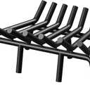 Jusgym Fireplace Grate 21 Inch with 7 Support Legs, Round Solid Steel Heavy Duty Fireplace Log Holder, Fireplace Log Grate for Indoor Fireplace & Outdoor Firepit