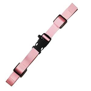 Ikerall Sternum Straps For Backpacks 1-pack, Adjustable Chest Strap with Emergency Whistle Buckle Suitable for Backpack Straps (Pink)