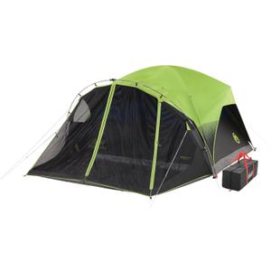 Coleman Carlsbad Dark Room Tent with Screened Porch, 4/6 Person Tent Blocks 90% of Sunlight to Keep Inside Cool, Weatherproof Shelter with Easy Setup, Made of PFAS-Free Materials