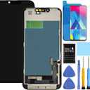 for iPhone 13 Screen Replacement for iPhone 13 Screen Replacement kit for iPhone 13 A2482 A2631 A2634 A2635 A2633 LCD Display digitizer Touch Screen Assembly with Repair Tools Black