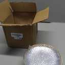 R-kay 100 Pack Clear Plastic Plates - 6.25 IN Hammered Gold Rimmed Sturdy, Durable And Extra Heavy duty Gold Plastic Dessert Plates Disposable - Ideal For Appetizer And And For Desserts.