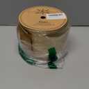 Champagne Crushed Velvet Wired Ribbon 4 Inch Extra Wide Christmas Ribbon with Gold Diamond Lattice Glitter, 10-Yard Roll for Christmas Tree, Wreaths, Bows & Elegant Holiday Décor