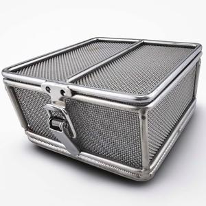 Carligo Ultrasonic Cleaner Baskets for Small Parts, Mini Mesh Basket for Steam Jewelry Cleaner Ultrasonic Machine, Stainless Steel Mesh Ball for Sonic Jewelry Cleaner Solution （4" x 4" x 2"）
