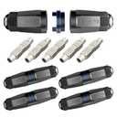 VCELINK CAT7 Shielded Waterproof Ethernet Coupler IP68 – Supports PoE and Outdoor use, Tool Less Ethernet Cable Extender PoE+ for Cat7/Cat6A Network Cables, 4 Pack