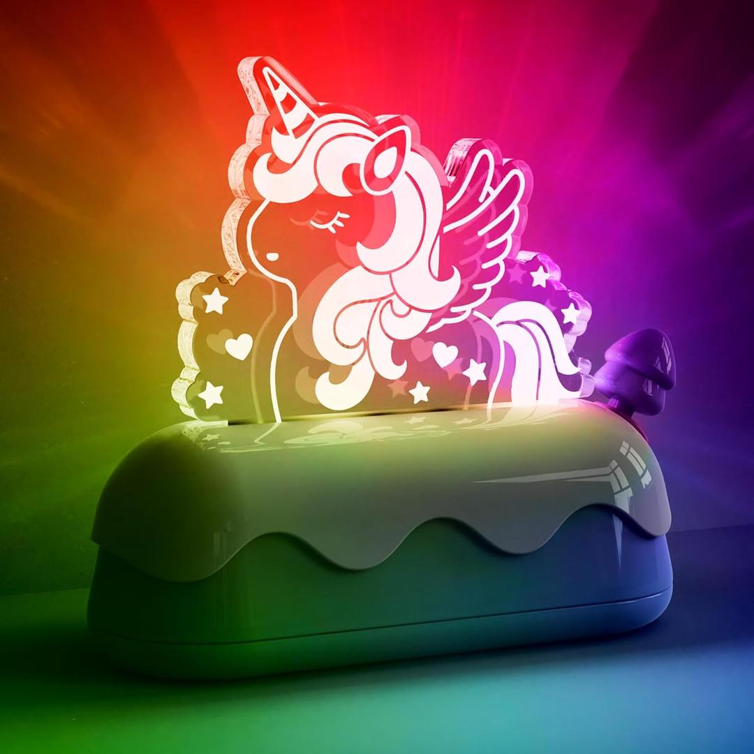 L LOHAS LED Cute Toaster Night Lights for Kids, Kawaii Stuff Horse Desk Lamp, Rechargeable Desk Decor for Bedroom, Besides, Dinning, Nursery Night Light for Kids, Boys, Girls, Gifts