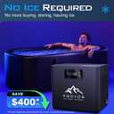 1/3 Hp Cold Plunge Chiller for Ice Bath & Cold Therapy Recovery 115V | Down to 42 | 24/7 Cooling | Built-In Filter & Pump | Quiet Operation | With Submersible Pump Suitable for Any Bathtub