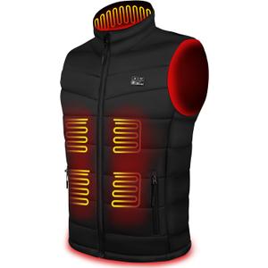 Gohero Upgraded Lightweight Heated Vest for Men and Women - Heating Vest with 10000mAh Large Capacity Battery Pack