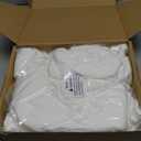 Wokceer Ivory Backdrop Curtain for Wedding Parties 10x8FT Wedding Curtains Backdrop Drapes Polyester for Photoshoot Baby Shower Birthday Party Curtains Photography Background 2 Panels 5x8FT (10FTx8FT)