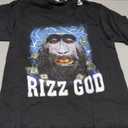 Rizz God - Funny Rizz Rizzler Trending Meme Funny Rizz T-Shirt (Small, Black)