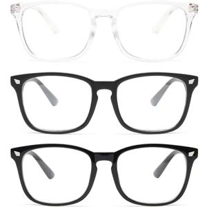 Gaoye Stylish Blue Light Glasses for Woman - Computer Glasses 99% Blue Light Blocking - Lightweight TR90 Frames - 3 pack Gaoye Stylish Blue Light Glasses for Woman - Computer Glasses 99% Blue Light Blocking - Lightweight TR90 Frames - 3 pack