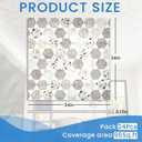 LooYee 24 PCS 2x2 Ft Faux Printed PVC Ceiling Tiles, 24x24 Inch Concentric Circle Mosaic Ceiling Panels, Waterproof Washable Cuttable Material Ideal for Living Room Bedroom Basement Cover 96 Sq.Ft