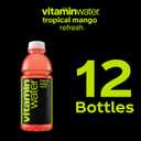 vitaminwater Refresh Tropical Mango Nutrient Enhanced Flavored Water Beverage, 20 fl oz Bottles, 12 Pack (EXP 02/23/26)