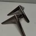 6 Inch Gun Black Metal Furniture Legs Heavy Duty Triangle Furniture Feet DIY Modern Replacement Legs for Cabinet Sofa Couch Chair-Set of 4