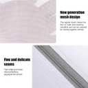 Mesh Laundry Bags for Delicates, Lingerie Wash Bags with Auto-Lock Zipper, 100% Polyester Fine Mesh, White Net, 2XL, 2L, 2S