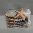 48 Pcs Summer Ocean Themed Decor Seashell Seahorse Hanging Ornaments Nautical Sea Animal Decor Tree Ornaments with Ropes Coastal Christmas Tree Ornaments for Home Weeding Birthday Party Decorations