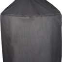 Mini Lustrous Cover Compatible with Large Big Green Egg, Kamado Ceramic Grill Cover, Outdoor Grill Cover with Durable and Waterproof Fabric, 31" Dia X 40" H(Large) (Black)