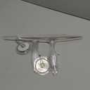 iDesign Bathroom Plastic Shower Squeegee with Wall Hook - Set of 2 - Clear