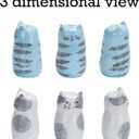 Bico Cartoon Cat Salt & Pepper Shaker Set, Handpainted Stoneware, Dishwasher Safe