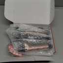 Ufree 5 in 1 Curling Iron with Interchangeable Ceramic Barrels (0.35"-1.25"), Curling Wand Set with Flat Iron Hair Straightener, Instant Heat Up, Dual Voltage Hair Curler, Gifts for Women (Rose Gold)