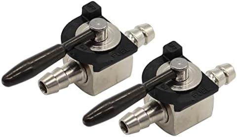 2PCS 1/4" Heavy Duty Gas Shutoff Valve Steel in-line Shutoff Replacement for ATV Kart Lawn Mower Scag 48568 Oregon 07-403 Rotary 868