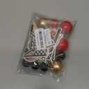 Ercadio 42Pcs Black Red Race Car Balls Cake Toppers Check Flag with Multicolor Balls Cake Decorations for Race Car Party Baby Shower Kids Racing Theme Funny Birthday Party Decoration Supplies