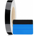 Vinyl Wrap Made with 3M 2080 Series, G12 Gloss Black - 0.5" to 8" Wide, up to 75ft Long – Air Release Technology for Chrome Delete, Car Detailing, Home and DIY Projects