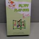 Puppy Play Gym - PVC Frame with 9 Hanging Toys for Small Dogs to Keep Them Busy, Dog Jungle Gym Center for Entertainment, Teething & Mental Stimulation